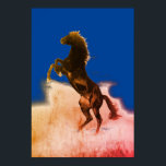 Poster L'élevage de chevaux Pop Art<br><div class="desc">Chevaux sauvages oeuvres d'art numériques,  peintures,  images et images</div>