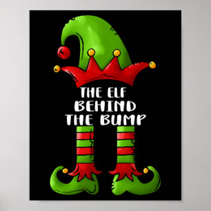 Poster L'elfe derrière l'annonce de grossesse de Noël The