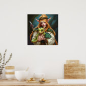 Poster L'elfe et le bébé dragon (Cuisine)