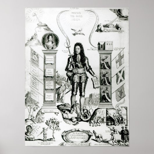 Poster L'emblème de l'Angleterre, octobre 1690 (Devant)
