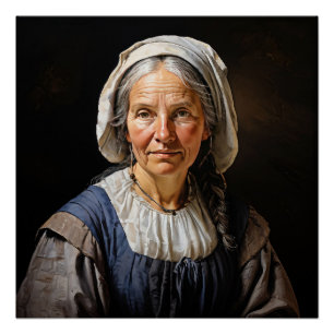 Poster "L'Embrace de Margaretha" Une Vénérable Dame Néerl