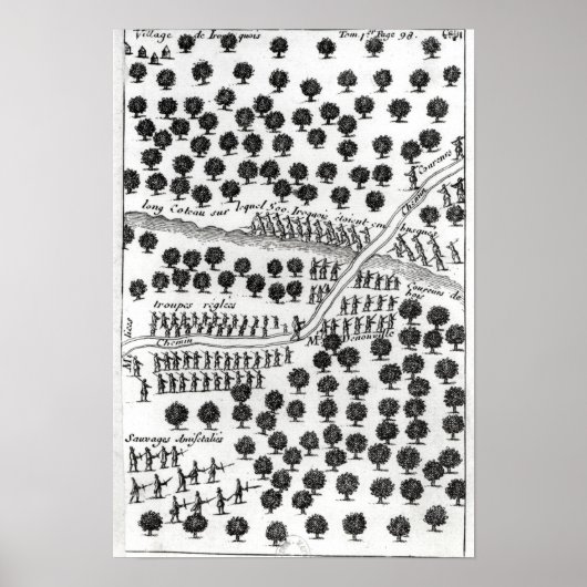 Poster L'embuscade des Iroquois (Devant)