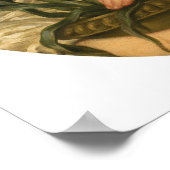 Poster Lemoine - Portrait D'Une Fille Tenant Un Pot De Fl (Coin)