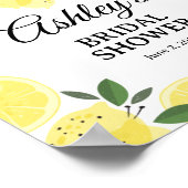 Poster Lemon Bridal Shower Welcome Sign (Coin)