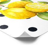 Poster Lemon Bridal Shower Welcome Sign (Coin)