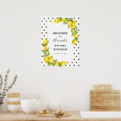 Poster Lemon Bridal Shower Welcome Sign (Cuisine)