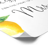 Poster Lemon combien de baisers maillot de douche de nage (Coin)