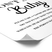 Poster Lemon Dont say Baby Shower SIgn (Coin)