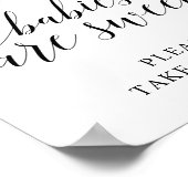 Poster Lemon Elegant Typographie  LES BÉBÉS SONT MIGNONS (Coin)