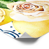 Poster Lemon Main Squeeze Mosaic Mariage Shower de bienve (Coin)