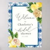 Poster Lemon Main Squeeze Mosaic Mariage Shower de bienve (Devant)