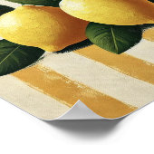 Poster Lemon Wall Art Print Mediterranean Kitchen Decor (Coin)