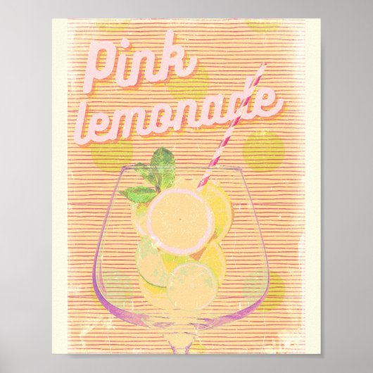POSTER LEMONADE ROSE (Devant)