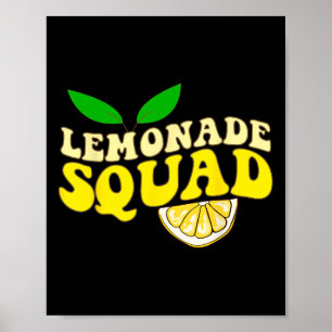 Poster Lemonade Squad Drôle Pour Stand Boss Lemon Juice S