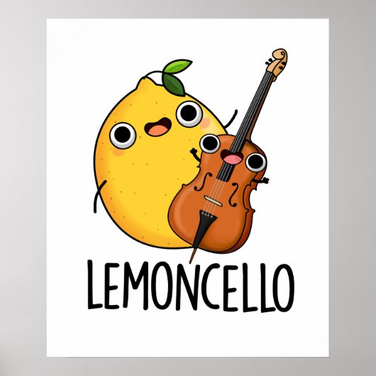 Poster Lemoncello Funny Drink Pun (Devant)