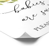 Poster Lémons et verdure Les bébés sont doux signe de tra (Coin)