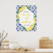 Poster Lemons Mediterranean Birthday Welcome (Cuisine)