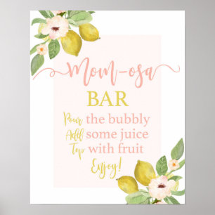 Poster Lemons Momosa sign