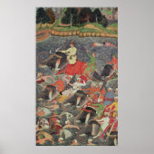 Poster L'empereur Akbar traversant le Gange (Devant)