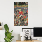 Poster L'empereur Akbar traversant le Gange (Bureau à domicile)