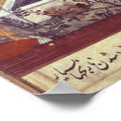 Poster L'empereur Babur et son plan d'architecte (Coin)