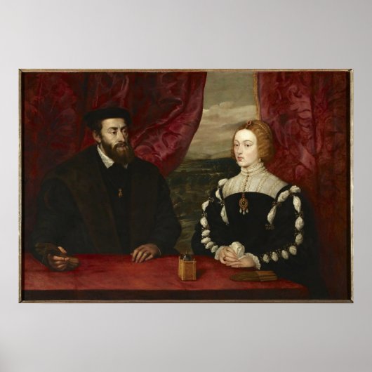 Poster L'empereur Charles V et l'impératrice Isabella (Devant)