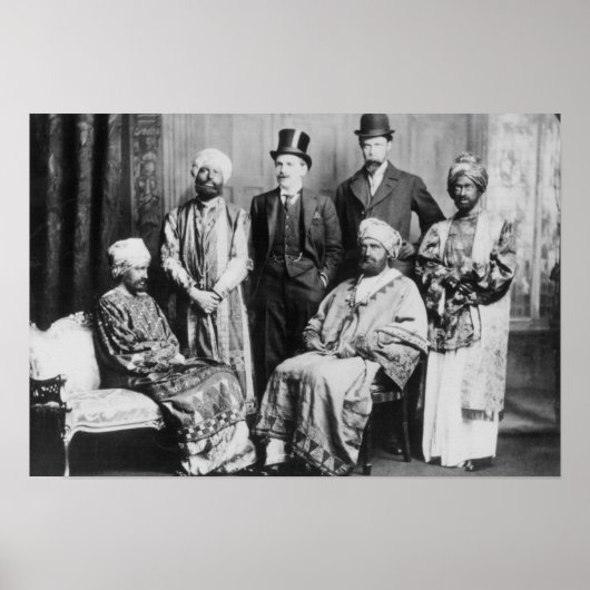 Poster L'empereur d'Abyssinie et sa Cour" (Devant)