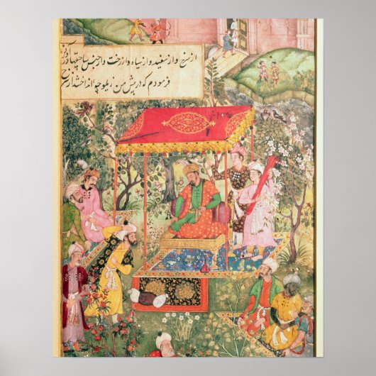 Poster L'empereur du Mogul Babur reçoit les envoyés ouzbe (Devant)