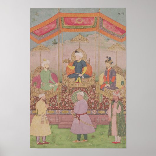 Poster L'empereur Mughal Babur et son fils Humayan (Devant)