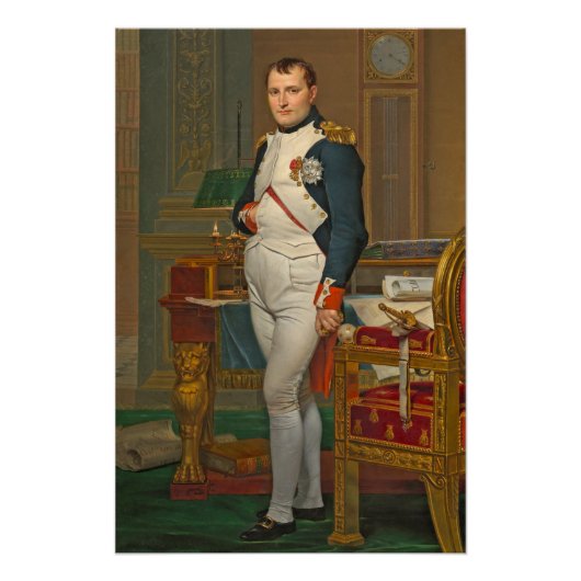 Poster L'empereur Napoléon dans son étude aux Tuileries (Devant)