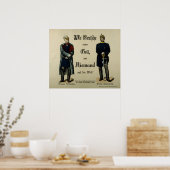 Poster L'empereur Wilhelm Ier et le prince Bismarck (Cuisine)