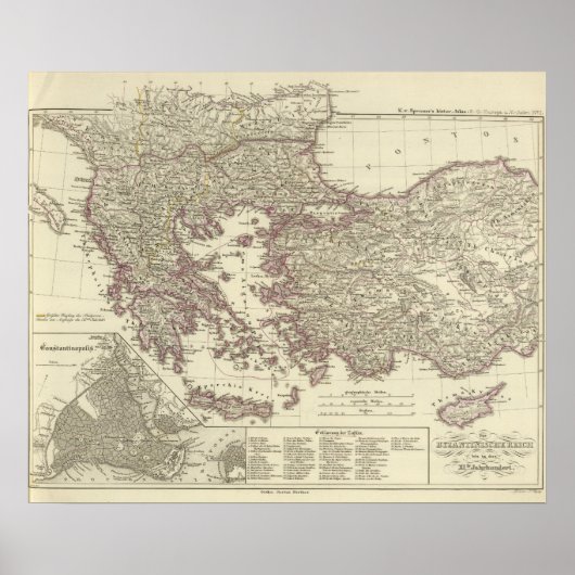 Poster L'Empire byzantin jusqu'au Xite (Devant)