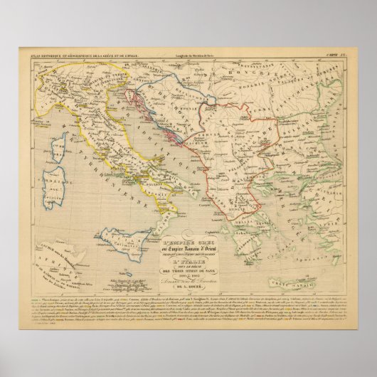 Poster L'Empire Grec, l'Italie, 900 a 1002 (Devant)
