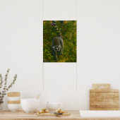 Poster Lémur en fleur - Explorateur à anneaux (Cuisine)
