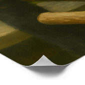 Poster Lémuriens roux en bois clair (Coin)