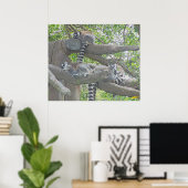 Poster Lemurs (Bureau à domicile)