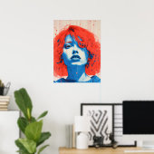 Poster L'Enchantant Tête Rouge (Bureau à domicile)