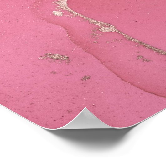 Poster L'encre d'alcool est translucide. multicolo Abstra (Coin)