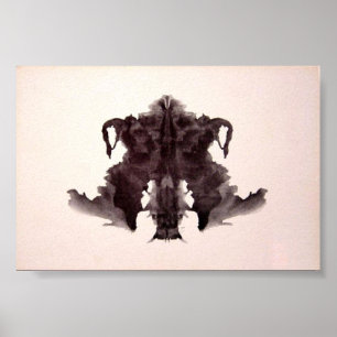 Poster L'encre d'essai de Rorschach éponge le plat 4