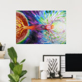 Poster L'énergie féminine (Bureau à domicile)