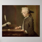 Poster L'enfant avec un tétotum (Devant)