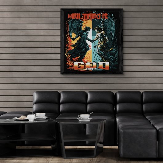 Poster L'Enfer A Essayé Dieu L'A Refusé La Foi Chrétienne