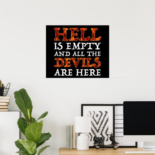 Poster L'enfer est vide et tous les diables sont ici (Bureau à domicile)