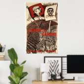 Poster Lénine et Gandhi (Bureau à domicile)