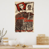Poster Lénine et Gandhi (Cuisine)