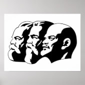 Poster Lénine, Marx, Engels, Union soviétique, Communisme (Devant)