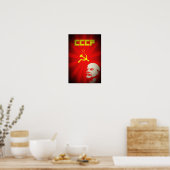 Poster lénine russie propagande communiste soviétique vin (Cuisine)