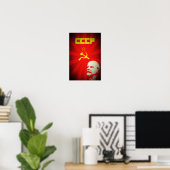 Poster lénine russie propagande communiste soviétique vin (Bureau à domicile)