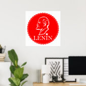 Poster Lénine, URSS, CCCP, Union soviétique, Communisme (Bureau à domicile)