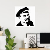 Poster Lénine, URSS, CCCP, Union soviétique, Communisme (Bureau à domicile)